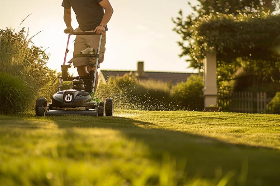 self-propelled push mower